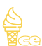 Logo in the form of ice cream